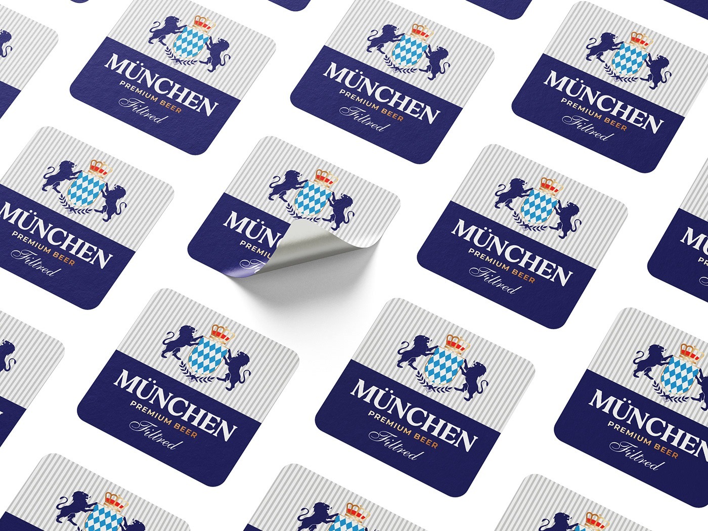 Atyan design Munchen beer label design