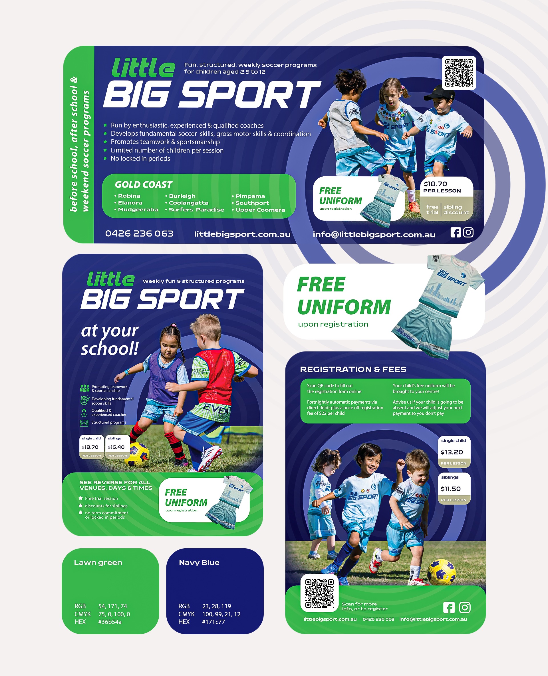 Football academy branding by Atyan Design